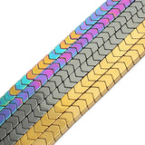 Multicolor Hematite Stone Beads Arrow Shape Spacer Loose Beads 15inch