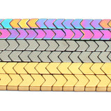 Multicolor Hematite Stone Beads Arrow Shape Spacer Loose Beads 15inch