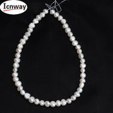 AA Baroque Freshwater Pearl Beads 8-9mm 15in Necklace DIY Jewelry Making