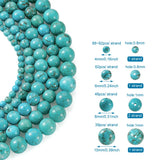 Turquoise Stone Round Beads Strands 4mm-10mm for Jewelry Making DIY Bracelet