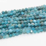 Natural Apatite Faceted Loose Beads 15.5in DIY Bracelet Necklace