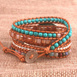 Ocean Stone Wrap Bracelet Boho Jewelry Multi-layer Bracelet