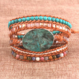 Ocean Stone Wrap Bracelet Boho Jewelry Multi-layer Bracelet