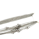 5x 2mm Stainless Steel Chains Necklace Rainbow/Silver Link Chain