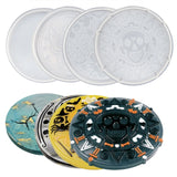 5pc Coaster Resin Molds Set Silicone Storage Box Round Shape