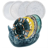 5pc Coaster Resin Molds Set Silicone Storage Box Round Shape