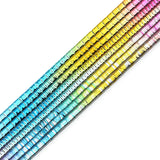 Rainbow Gradient Hematite Spacer Beads for Jewelry Making DIY