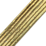Real Plated Two Hole Rectangle Hematite Natural Stone Spacer Beads