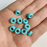 5x10mm Big Hole Natural Stone Beads Crystal Agates Jaspe Rondelle