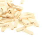 50Pcs 5x10x30mm Wooden Beads for Jewelry Making DIY Rattle Necklace