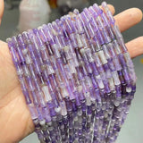 5x12mm Natural Amethysts Crystal Stone Smooth Bamboo Shape Loose Beads
