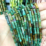 5x12mm Ruby Head Green Pink Opal Beads Strand
