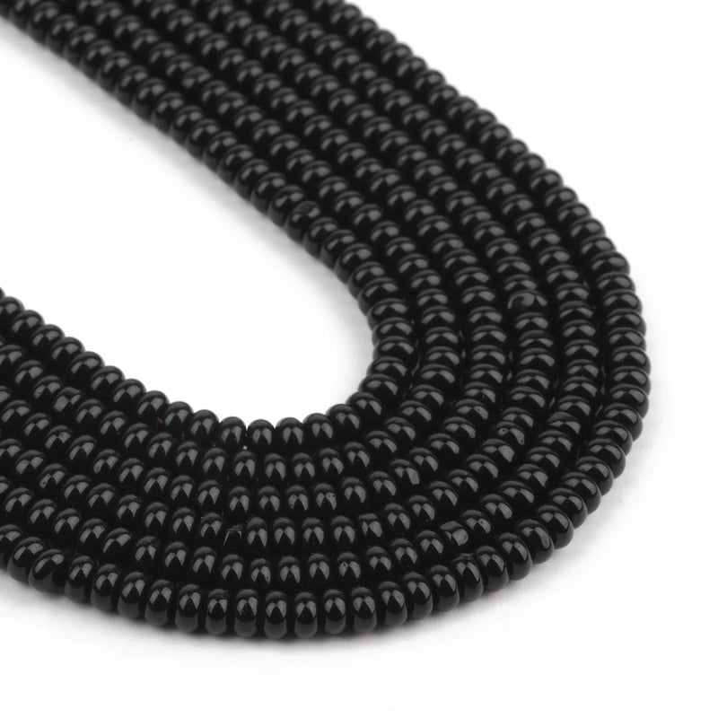 5x2mm Natural Agate Rondelle Stone Beads Abacus Spacer Loose Beads