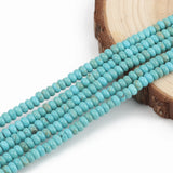 5x2mm Natural Howlite Turquoises Abacus Beads Loose Flat Coin Spacer Beads