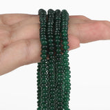 5x2mm Green Emeralds Jades Stone Spacer Beads for Jewelry Making