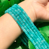 5x2mm Chalcedony Rondelle Stone Spacer Beads 15''