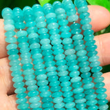 5x2mm Chalcedony Rondelle Stone Spacer Beads 15''