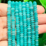 5x2mm Chalcedony Rondelle Stone Spacer Beads 15''