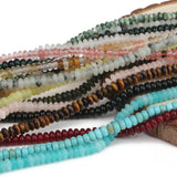 5x2mm Natural Stone Rondelle Beads for Jewelry Making