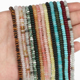 5x2mm Natural Stone Rondelle Beads for Jewelry Making