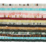 5x2mm Natural Stone Rondelle Beads for Jewelry Making