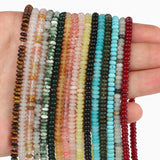 5x2mm Natural Stone Rondelle Beads 15''