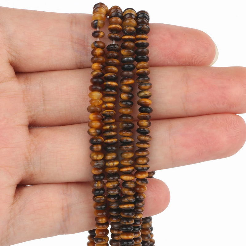 5x2mm Natural Stone Rondelle Beads 15''
