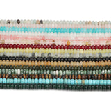 5x2mm Natural Stone Rondelle Beads 15''