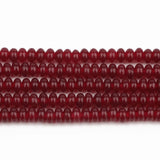 5x2mm Red Garnet Abacus Beads 15''