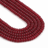 5x2mm Red Garnet Abacus Beads 15''