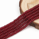 5x2mm Red Garnet Abacus Beads 15''
