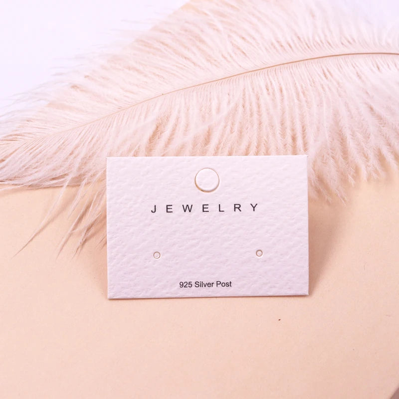 DIY Jewelry Cards 100pcs Earring Display Paper Earrings Accessories