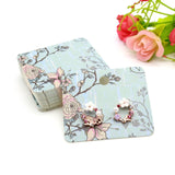 100pcs Colorful Flower & Green Branches Earrings Display Cards 5x4.5cm