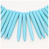 5x49mm Steel Needle Turkey Turquoises Loose Beads for DIY Pendant Necklace