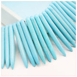 5x49mm Steel Needle Turkey Turquoises Loose Beads for DIY Pendant Necklace