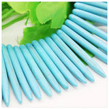 5x49mm Steel Needle Turkey Turquoises Loose Beads for DIY Pendant Necklace