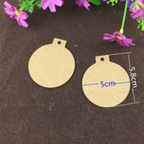 100Pcs Bomb Shape Hang Tags DIY Cardboard + Hemp Strings