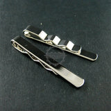 5x50mm Silver Tie Bar Clip Bezel Tray DIY Supplies