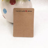 100pcs Necklace Card with Love Packing - 5x7.5cm Paper Card