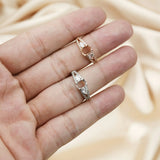 5x7MM Oval Bezel Rose Plated 925 Silver DIY Ring Setting Blank