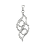 5x7MM Oval Prong Bezel Pendant Settings Mother Child Two Stones