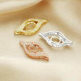 5x7MM Oval Prong Pendant Settings 925 Sterling Silver Rose Plated Charm