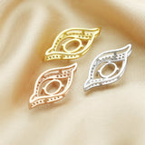 5x7MM Oval Prong Pendant Settings 925 Sterling Silver Rose Plated Charm