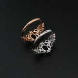 Vintage Style Oval Prong Ring Settings Blank Adjustable 925