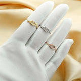 Oval Prong Ring Settings 925 Sterling Silver Rose Plated