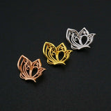5x7MM Pear Prong Butterfly Pendant Rose Plated 925 Sterling Silver Charm