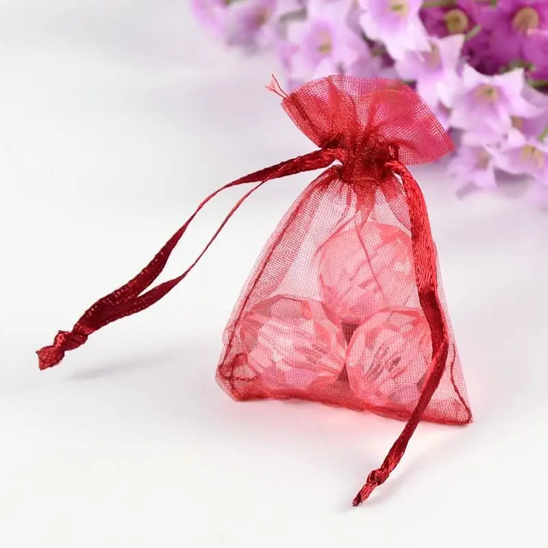 100pcs/lot Organza Bags for Jewelry Packaging