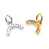 Rainbow Shape Zircon Charms Bracelet Findings