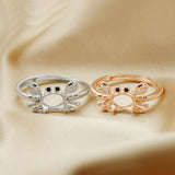 Animal Crab 925 Sterling Silver Ring Setting