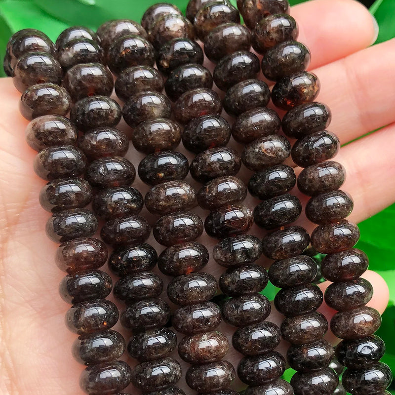 5x8mm Dark Red Garnet Abacus Stone Beads for Jewelry DIY